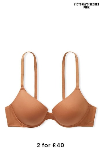 Victoria's Secret PINK Caramel Nude Wear Everywhere Push-Up Bra (P82872) | £25