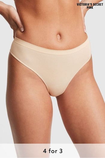 Victoria's Secret PINK Nude Seamless Thong Knickers (P82925) | £9