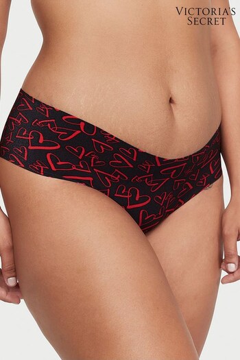 Victoria's Secret Black Outline Heart  Smooth Cheeky Knickers (P82937) | £9