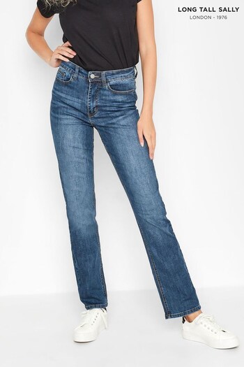 Long Tall Sally Blue Stretch Straight Leg Denim Jeans (P83180) | £60