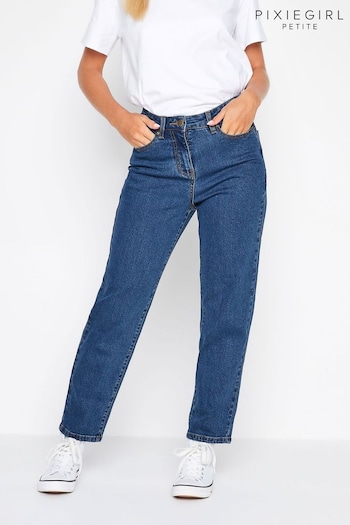 PixieGirl Petite Blue Mom Jeans (P83186) | £36