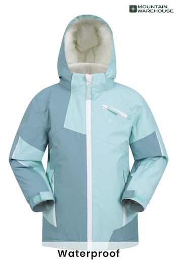 Mountain Warehouse Teal Sub Zero Kids Extreme Waterproof Ski Jacket (P83620) | £48
