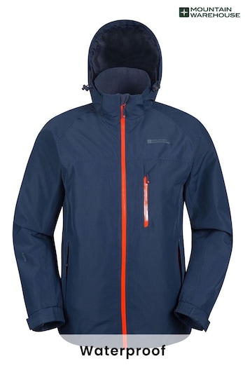 Mountain Warehouse Blue Brisk Extreme Mens Waterproof Jacket (P83747) | £90