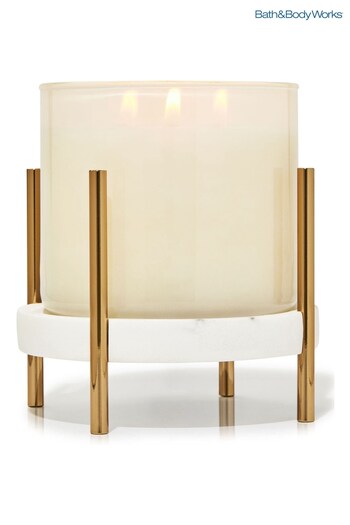 Bath & Body Works Mixed Mixed Material Pedestal 3 Wick Candle Holder (P83757) | £29.50