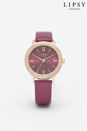 Lipsy Berry Red Watch (P84561) | £30