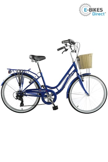 E-Bikes Direct Blue Aurai Arabella Junior stripe-sleeve Traditional Heritage Bicycle (P84811) | £259