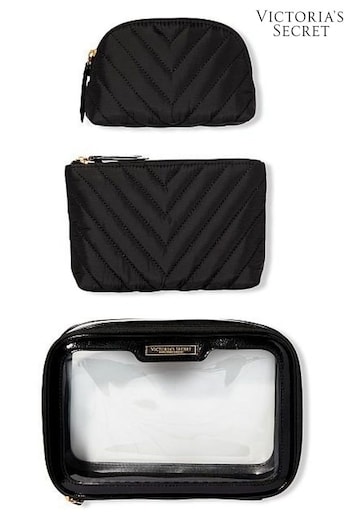 Victoria's Secret Black Getaway Trio Makeup Bag (P85109) | £35