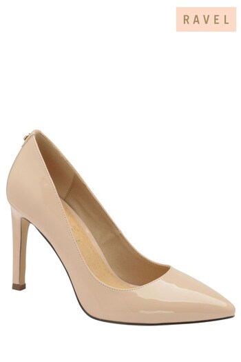 Ravel Nude Embossed Stiletto Court Shoes (P85415) | £60