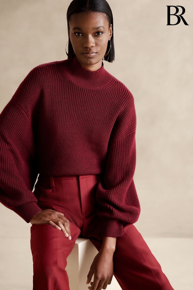 Banana republic 2025 red sweater