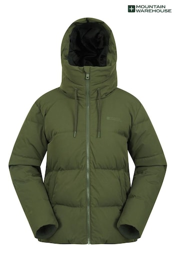 Mountain Warehouse Green Cosy Extreme Womens Short Down Jacket (P85694) | £128