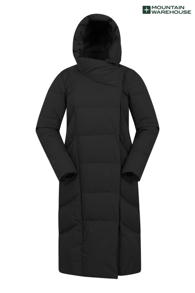 Mountain Warehouse Black Cosy Wrap Womens Down Jacket (P85793) | £192