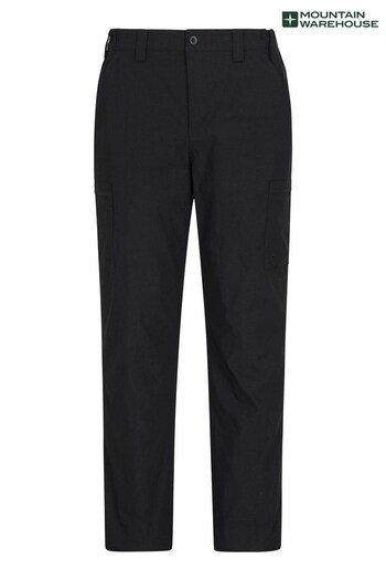 Mountain Warehouse Black Mens Winter Trek Stretch Trousers scuro (P86382) | £56