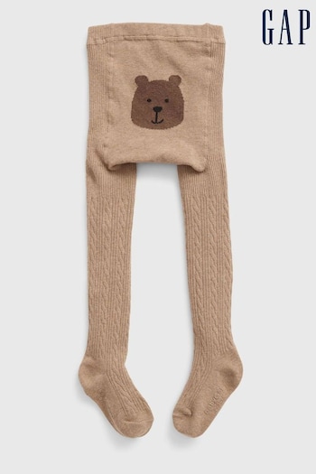 Gap Brown Brannan Bear Cable Knit Tights (P86481) | £8
