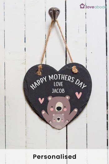 Personalised Happy Mothers Day Slate Sign by Loveabode (P86615) | £17