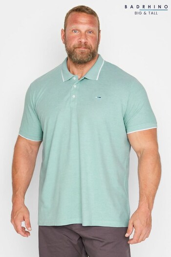 BadRhino Big & Tall Green Birdseye Polo Shirt (P86712) | £22