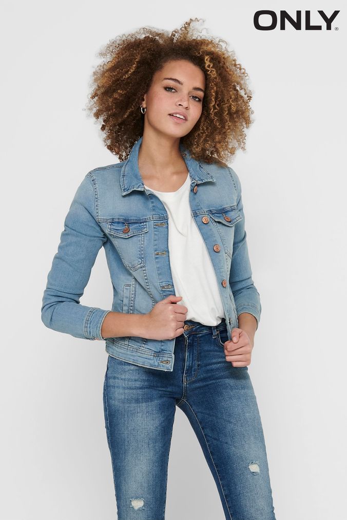 Long denim jackets for womens online new arrivals
