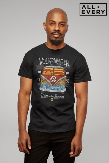 All + Every Black Volkswagen Drive Into Summer Men's T-Shirt (P87049) | £23