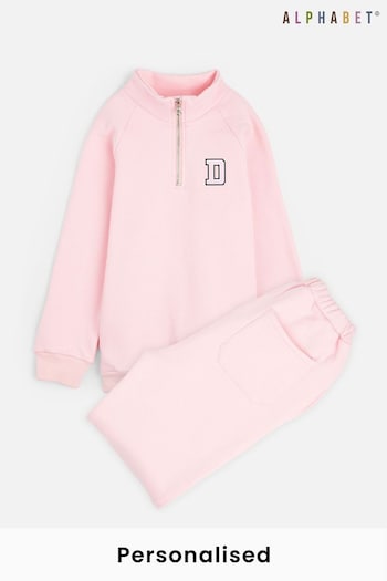 Personalised Monogram Ribbed Tracksuit by Alphabet (P87487) | £35