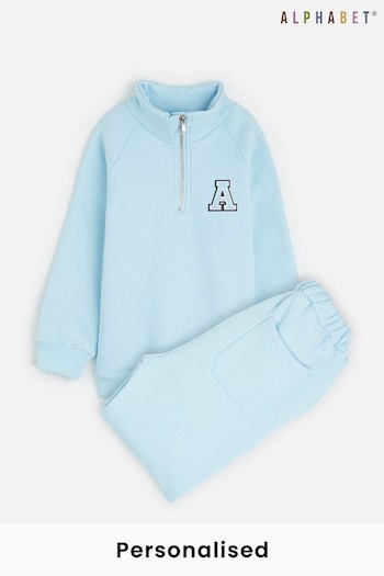 Personalised Monogram Ribbed Tracksuit by Alphabet (P87510) | £35