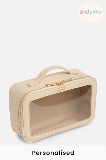 Personalised Clear Travel Case by Dollymix (P87987) | £28