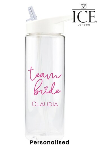Personalised Team Bride Water Bottle by Ice London (P88235) | £14