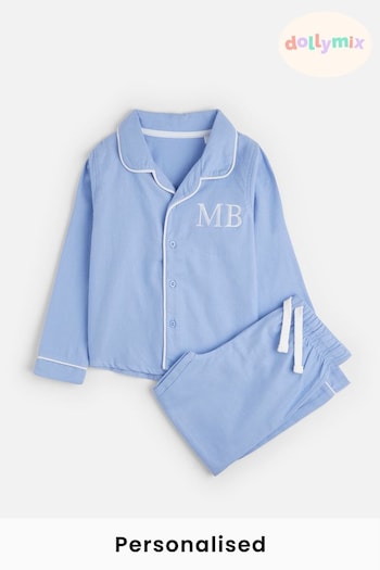 Personalised Long Sleeve Pyjama Set by Dollymix (P88250) | £22