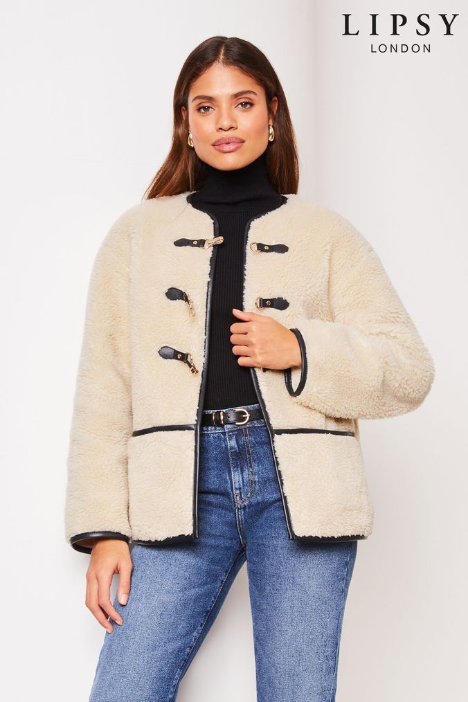 Lipsy reversible faux fur coat hot sale