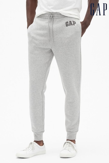 Gap Grey Logo Fleece Slim Fit Pull On Joggers (P89297) | £30
