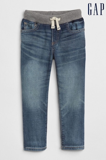 Gap Light Wash Blue Pull On Slim Jeans plica (12mths-5yrs) (P89353) | £20