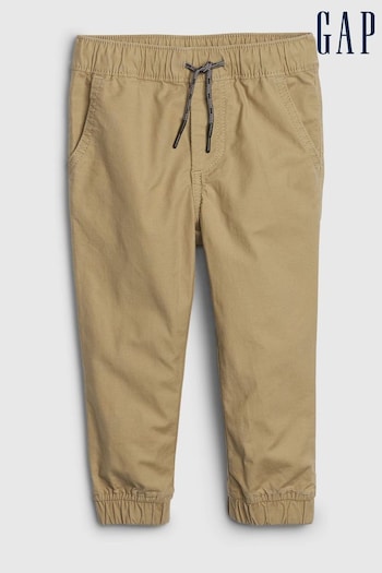 Gap Beige Everyday Cuffed Chino Pull On Joggers (P89356) | £15
