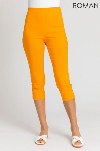 Roman Orange Cropped Stretch Trouser (P89374) | £26
