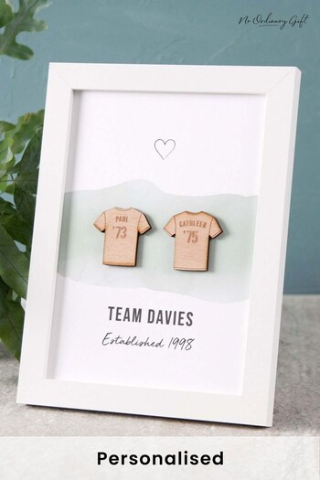 Personalised Football Character Couples Print by No Ordinary Gift (P89542) | £25