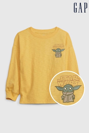 Gap Yellow Star Wars Star Wars Graphic Long Sleeve T-Shirt (P89709) | £18
