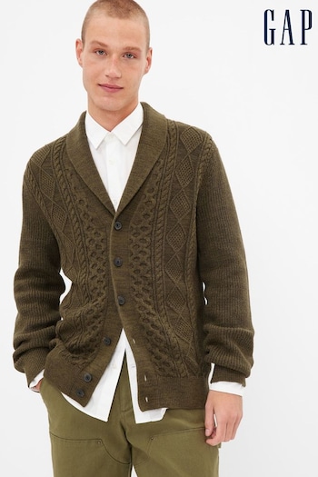 Gap Green Cable-Knit Cardigan (P89731) | £45