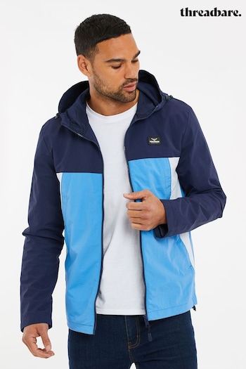 Threadbare Blue Lightweight Colourblock Hooded Jacket (P90657) | £39