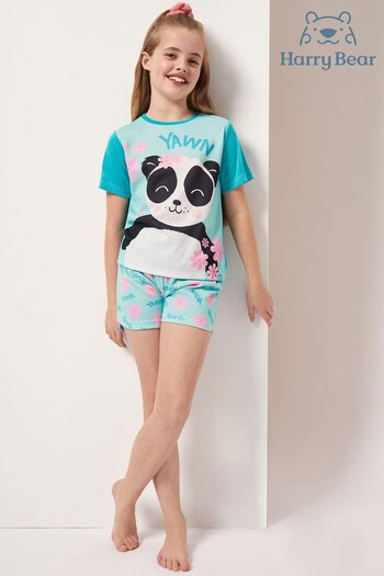 Harry Bear Green Panda Animal Pyjamas (P90773) | £15