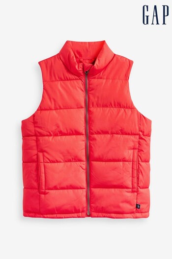 Gap Red Cold Control Puffer Sleeveless Gilet (P91178) | £22