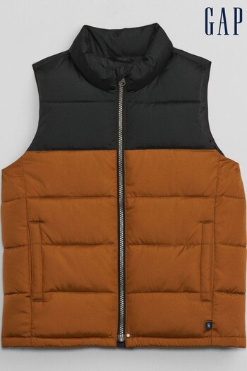 Gap Yellow Cold Control Puffer Sleeveless Vest (P91179) | £30