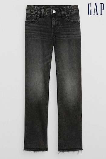 Gap Washed Black Mid Rise Straight Washwell Jeans (5-14yrs) (P91204) | £30
