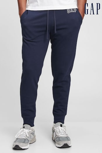 Gap Navy Blue Logo Fleece Slim Fit Pull On Joggers (P91343) | £35