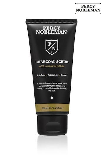 Percy Nobleman Charcoal Scrub with Natural AHAs 75ml (P91386) | £10