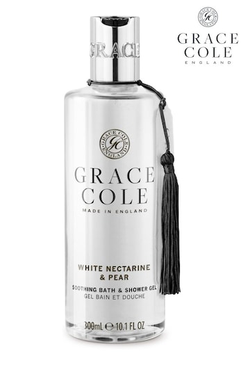 Grace Cole White Nectarine & Pear Bath & Shower Gel 300ml (P92056) | £10