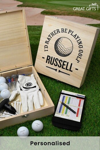 Personalised Golfers Storage Box by Great Gifts (P92104) | £22