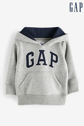 Gap Light Grey Logo Hoodie (P93889) | £18