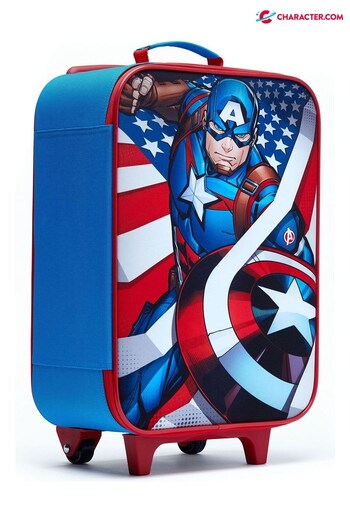 Character Blue Captian America Trolley Bag (P94085) | £32