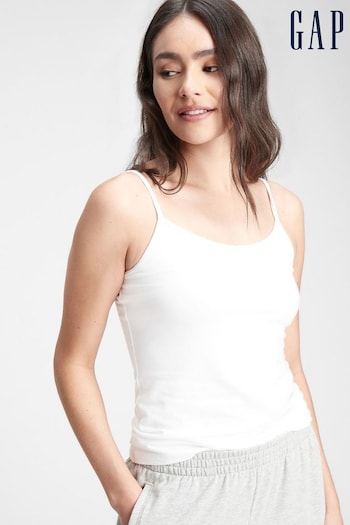 Gap White Fitted Scoop Neck Camisole (P94430) | £8