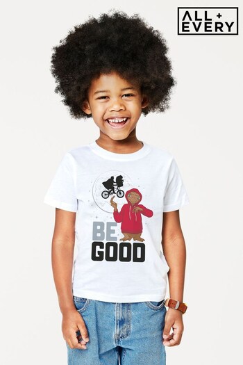 All + Every White E.T. Be Good Kids T-Shirt (P95455) | £19