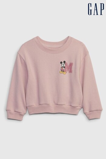 Gap Pink Disney Pullover Long Sleeve Crew Neck Sweatshirt (P96029) | £24