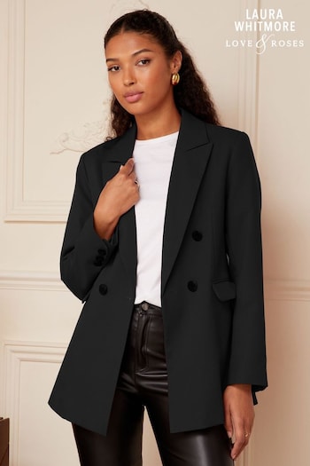 Love & Roses Black Tailored Blazer (P96046) | £68