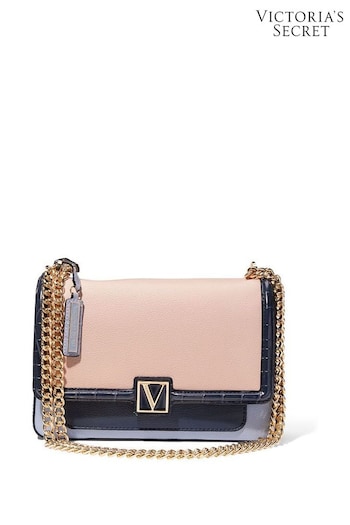Victoria's Secret Pastel Pink Colourblock Medium Shoulder Bag (P96060) | £65